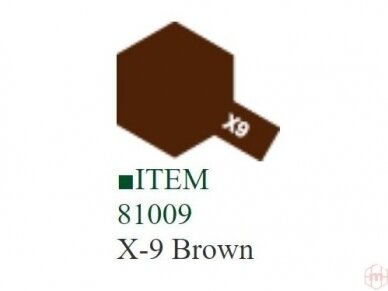 Tamiya - X-9 Brown akriliniai dažai, 10ml