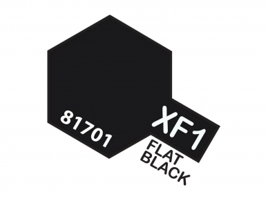 Tamiya - XF-1 Flat black, 10ml Tamiya - XF-1 Flat black, 10ml
