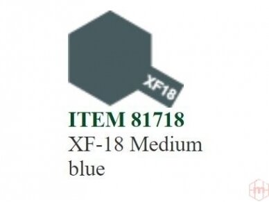Tamiya - XF-18 Medium blue, 10ml