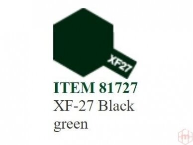 Tamiya - XF-27 Black green akriliniai dažai, 10ml