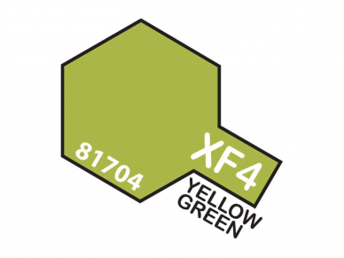 Tamiya - XF-4 Yellow green akriliniai dažai, 10ml Tamiya - XF-4 Yellow green akriliniai dažai, 10ml