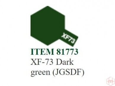 Tamiya - XF-73 Dark green (JGSDF) akriliniai dažai, 10ml