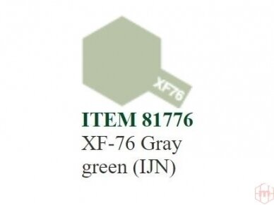 Tamiya - XF-76 Gray green (IJN) akriliniai dažai, 10ml