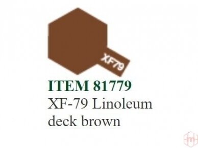 Tamiya - XF-79 Linoleum deck brown, 10ml