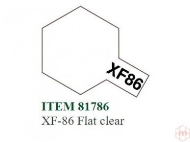 Tamiya - XF-86 Flat clear, 10ml