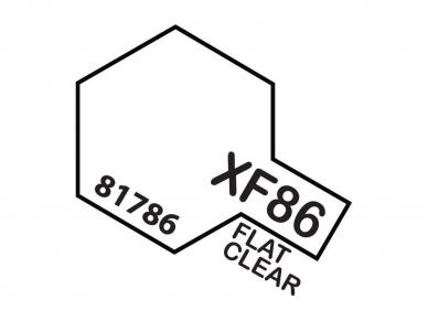 Tamiya - XF-86 Flat clear, 10ml Tamiya - XF-86 Flat clear, 10ml