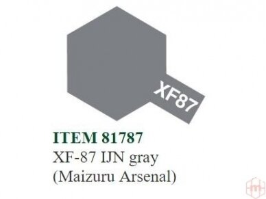 Tamiya - XF-87 IJN gray (Maizuru Arsenal), 10ml