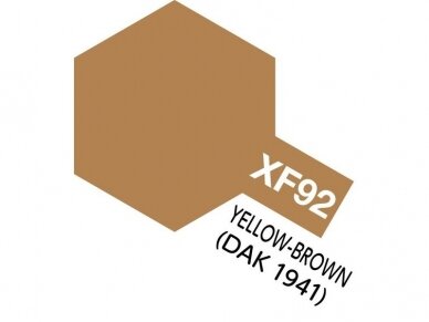Tamiya - XF-92 Yellow-Brown DAK akriliniai dažai, 10ml