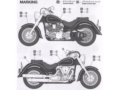 Tamiya - Yamaha XV1600 Roadstar, 1/12, 14080 12