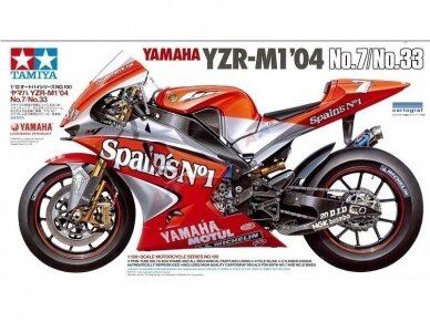 Tamiya - Yamaha YZR-M1 '04 No.7/No.33, 1/12, 14100 Tamiya - Yamaha YZR-M1 '04 No.7/No.33, 1/12, 14100