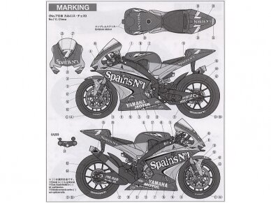 Tamiya - Yamaha YZR-M1 '04 No.7/No.33, 1/12, 14100 6 Tamiya - Yamaha YZR-M1 '04 No.7/No.33, 1/12, 14100 6
