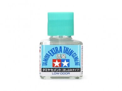 Tamiya - Tamiya Extra Thin Cement (Low Odor), 40ml, 87236