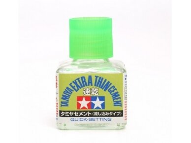 Tamiya - Extra Thin Cement - 40ml (Quick-Setting), 40ml, 87182 Tamiya - Extra Thin Cement - 40ml (Quick-Setting), 40ml, 87182