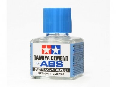 Tamiya - Tamiya Cement (for ABS) ( līmjava ABS plastmasai), 40ml, 87137 Tamiya - Tamiya Cement (for ABS) ( līmjava ABS plastmasai), 40ml, 87137