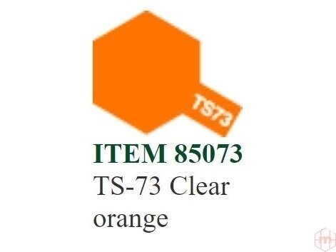 Tamiya - Purškiami dažai TS-73 Clear orange, 100ml Tamiya - Purškiami dažai TS-73 Clear orange, 100ml