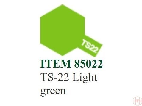 Tamiya - Purškiami dažai TS-22 Light green, 100ml Tamiya - Purškiami dažai TS-22 Light green, 100ml