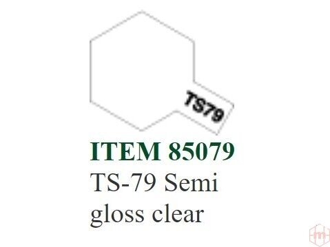 Tamiya - TS-79 Semi gloss clear, 100ml Tamiya - TS-79 Semi gloss clear, 100ml
