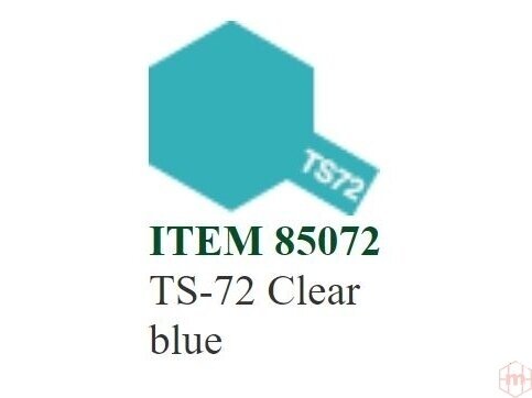 Tamiya - TS-72 Clear blue, 100ml Tamiya - TS-72 Clear blue, 100ml
