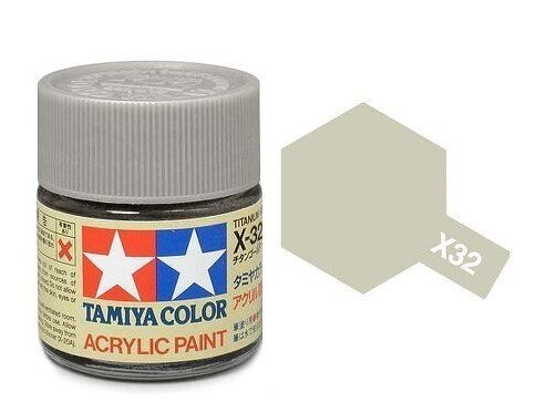 Tamiya - X-32 Titanium silver, 10ml 2