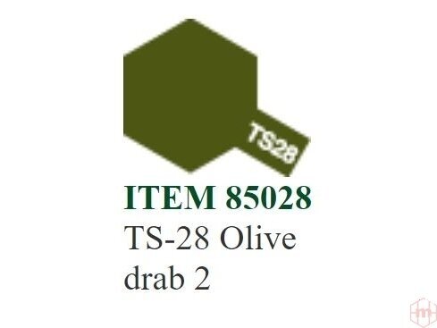 Tamiya - TS-28 Olive drab 2, 100ml Tamiya - TS-28 Olive drab 2, 100ml