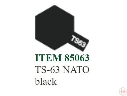 Tamiya - TS-63 NATO black, 100ml Tamiya - TS-63 NATO black, 100ml