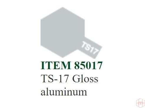 Tamiya - TS-17 Gloss aluminum, 100ml Tamiya - TS-17 Gloss aluminum, 100ml