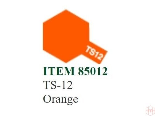 Tamiya - Purškiami dažai TS-12 Orange, 100ml Tamiya - Purškiami dažai TS-12 Orange, 100ml