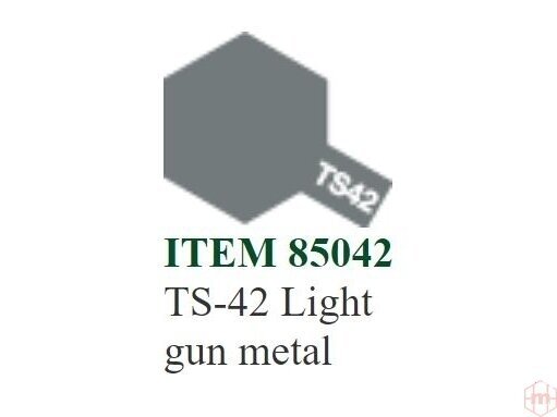 Tamiya - TS-42 Light gun metal, 100ml Tamiya - TS-42 Light gun metal, 100ml