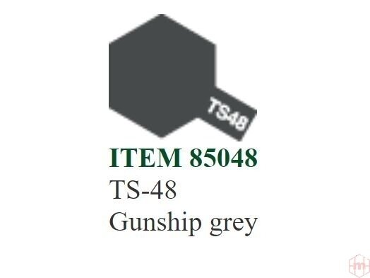 Tamiya - Purškiami dažai TS-48 Gunship grey, 100ml Tamiya - Purškiami dažai TS-48 Gunship grey, 100ml
