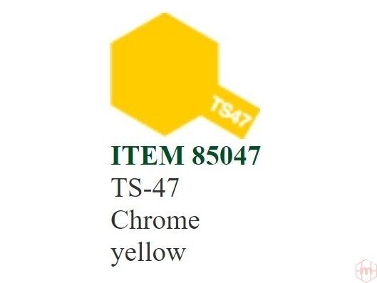Tamiya - TS-47 Chrome yellow, 100ml Tamiya - TS-47 Chrome yellow, 100ml