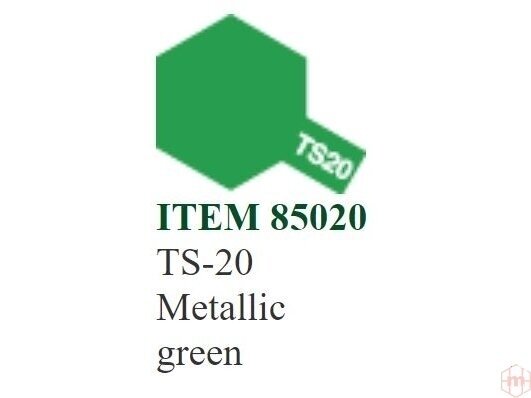 Tamiya - TS-20 Metallic green, 100ml Tamiya - TS-20 Metallic green, 100ml