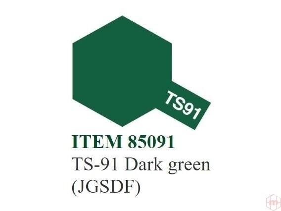 Tamiya - TS-91 Dark green (JGSDF), 100ml Tamiya - TS-91 Dark green (JGSDF), 100ml