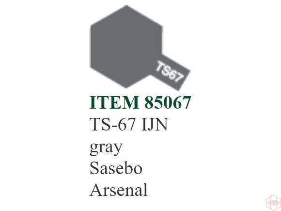 Tamiya - TS-67 IJN gray Sasebo Arsenal, 100ml Tamiya - TS-67 IJN gray Sasebo Arsenal, 100ml