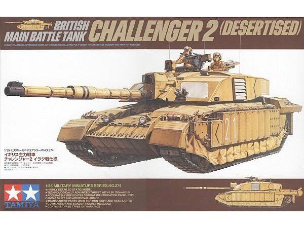 Tamiya - British Main Battle Tank Challenger 2, 1/35, 35274 Tamiya - British Main Battle Tank Challenger 2, 1/35, 35274