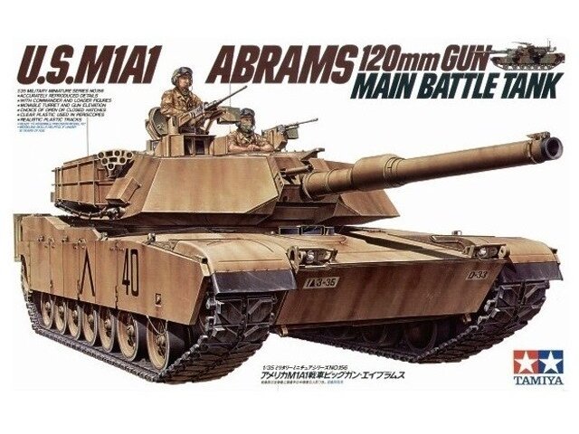 Tamiya - U.S. M1A1 Abrams, 1/35, 35156 Tamiya - U.S. M1A1 Abrams, 1/35, 35156