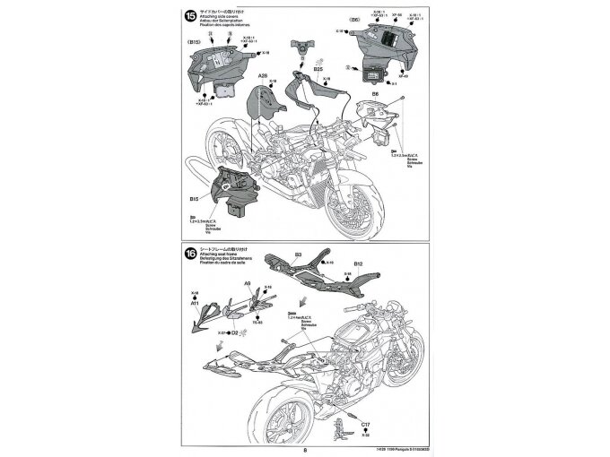 Tamiya - Ducati 1199 Panigale, 1/12, 14129 28 Tamiya - Ducati 1199 Panigale, 1/12, 14129 28