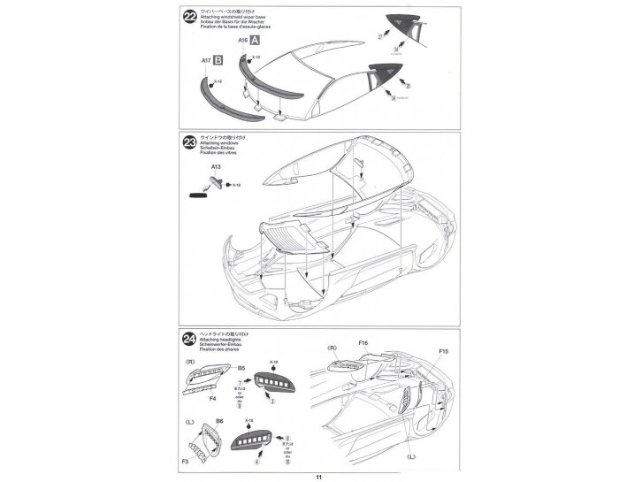Tamiya - Honda NSX 2016, 1/24, 24344 20 Tamiya - Honda NSX 2016, 1/24, 24344 20