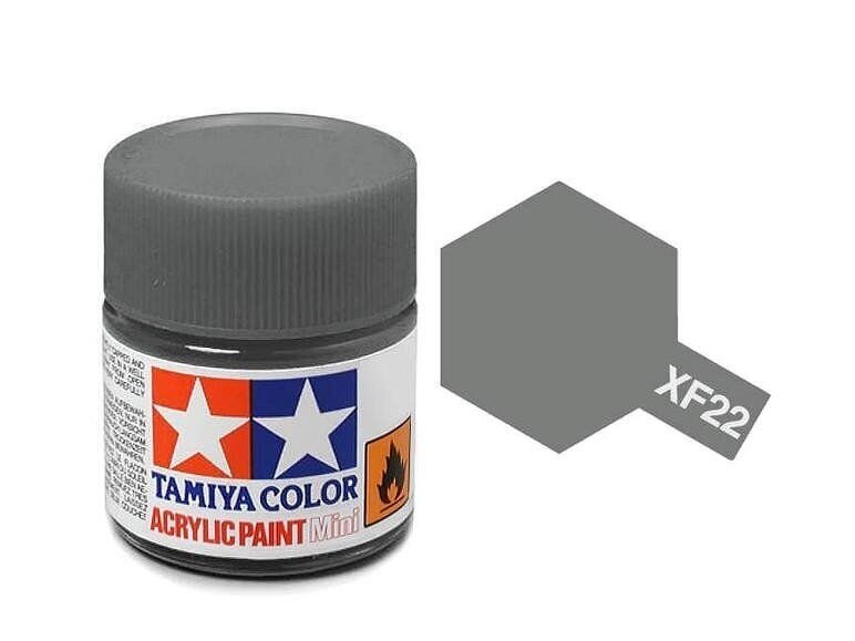 Tamiya - XF-22 RLM grey akriliniai dažai, 10ml 2 Tamiya - XF-22 RLM grey akriliniai dažai, 10ml 2