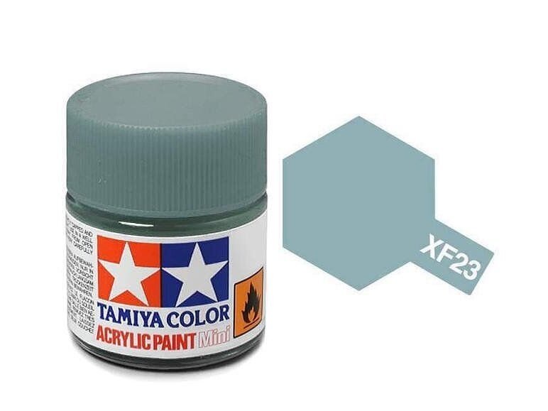 Tamiya - XF-23 Light blue akriliniai dažai, 10ml 2 Tamiya - XF-23 Light blue akriliniai dažai, 10ml 2