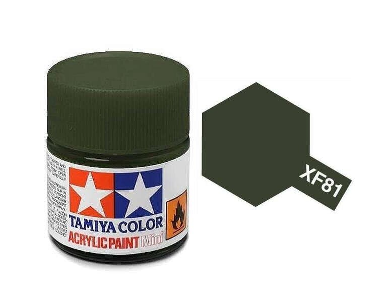 Tamiya - XF-81 Dark green 2 (RAF), 10ml 2 Tamiya - XF-81 Dark green 2 (RAF), 10ml 2