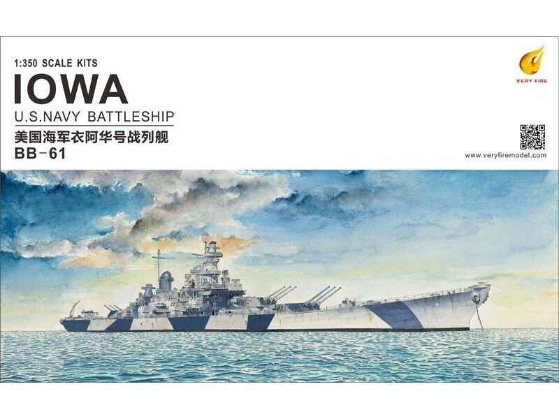 Very Fire - U.S. Navy Battleship BB-61 Iowa, 1/350, 350910 Very Fire - U.S. Navy Battleship BB-61 Iowa, 1/350, 350910
