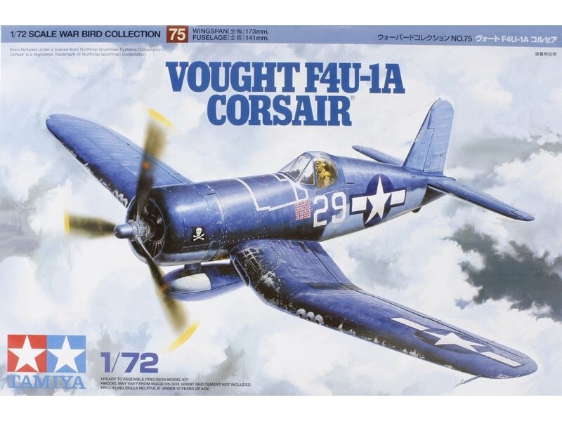 Tamiya - Vought F4U-1A Corsair, 1/72, 60775 Tamiya - Vought F4U-1A Corsair, 1/72, 60775