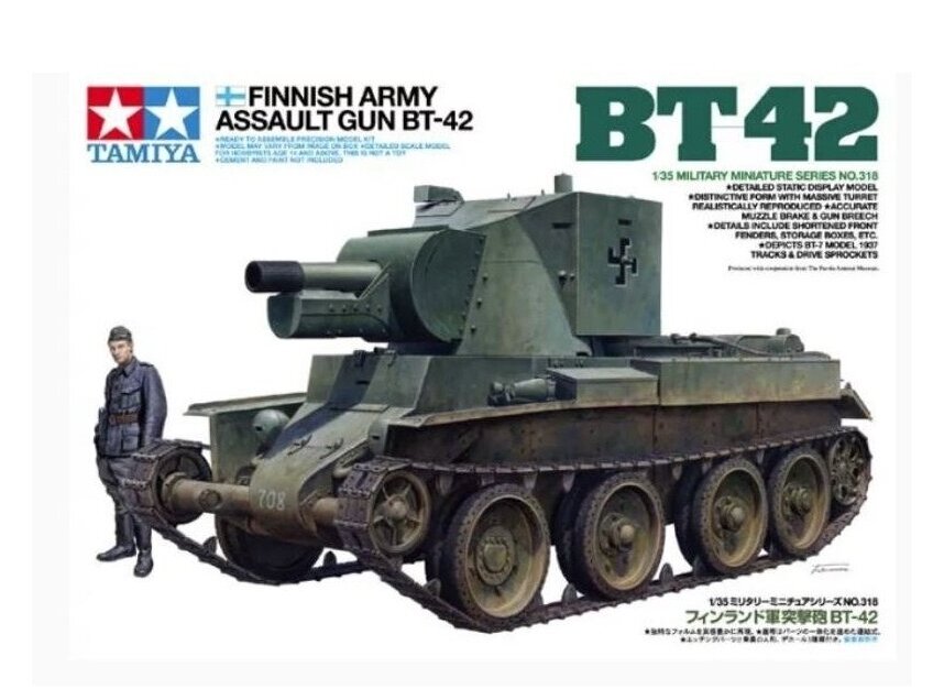 Tamiya - Finnish Army Assault Gun BT-42, 1/35, 35318 Tamiya - Finnish Army Assault Gun BT-42, 1/35, 35318