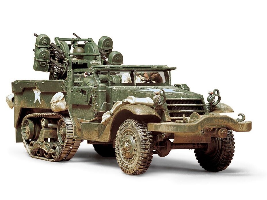 Tamiya - U.S. Multiple Gun Motor Carriage M16 with Three Figures, 1/35, 35081 1