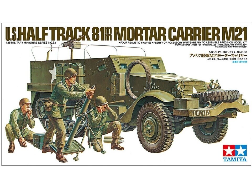 Tamiya - U.S. Half Track 81mm Mortar Carrier M21, 1/35, 35083