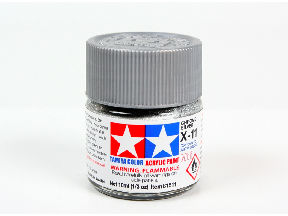 Tamiya - X-11 Chrome silver, 10ml 1
