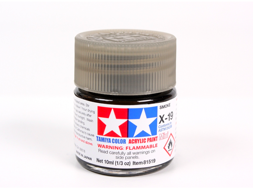 Tamiya - X-19 Smoke, 10ml 1