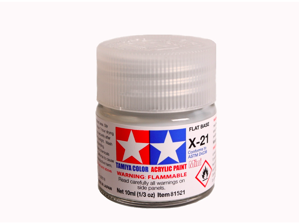 Tamiya - X-21 Flat base, 10ml 1 Tamiya - X-21 Flat base, 10ml 1