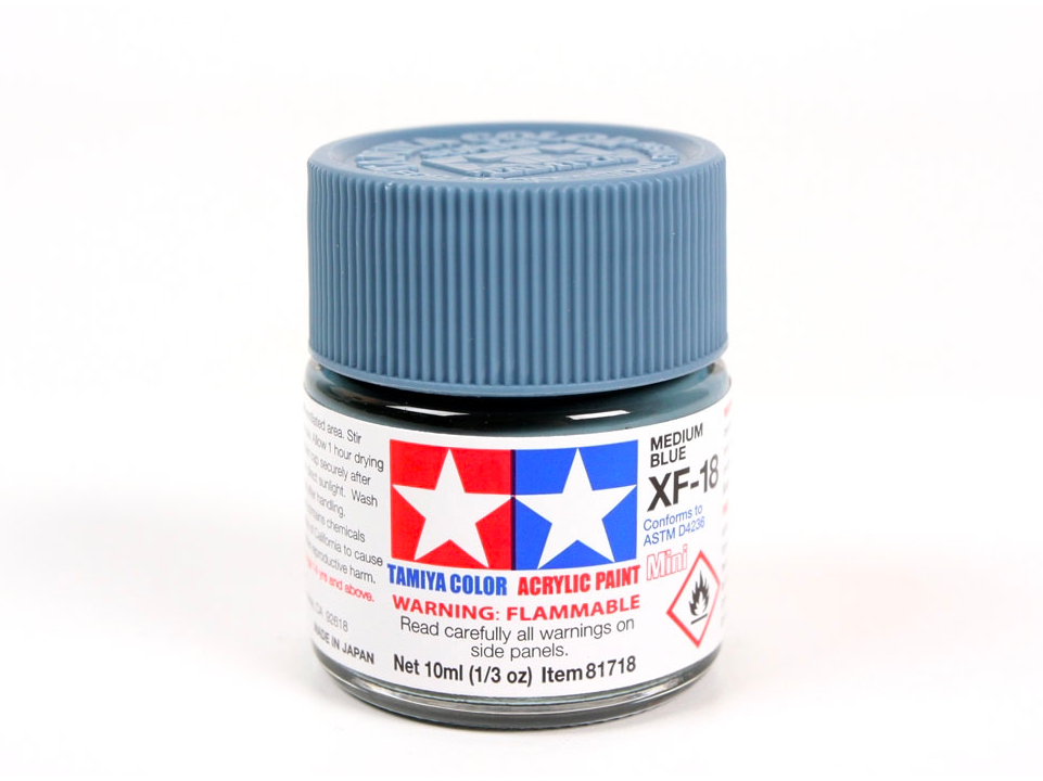 Tamiya - XF-18 Medium blue, 10ml 1 Tamiya - XF-18 Medium blue, 10ml 1