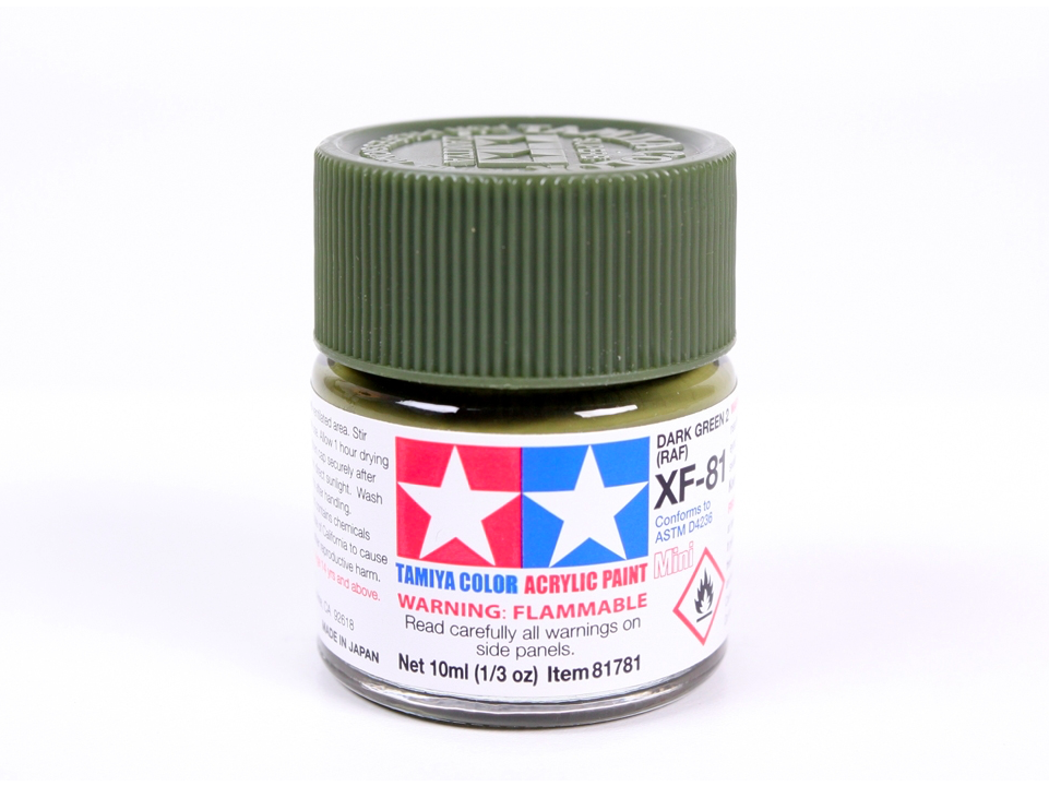 Tamiya - XF-81 Dark green 2 (RAF), 10ml 1 Tamiya - XF-81 Dark green 2 (RAF), 10ml 1